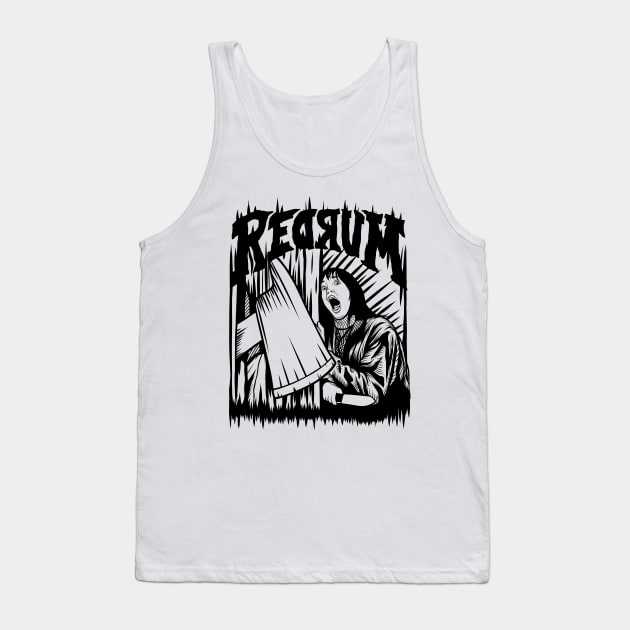 Redrum The Shining horror Tank Top by HeichousArt